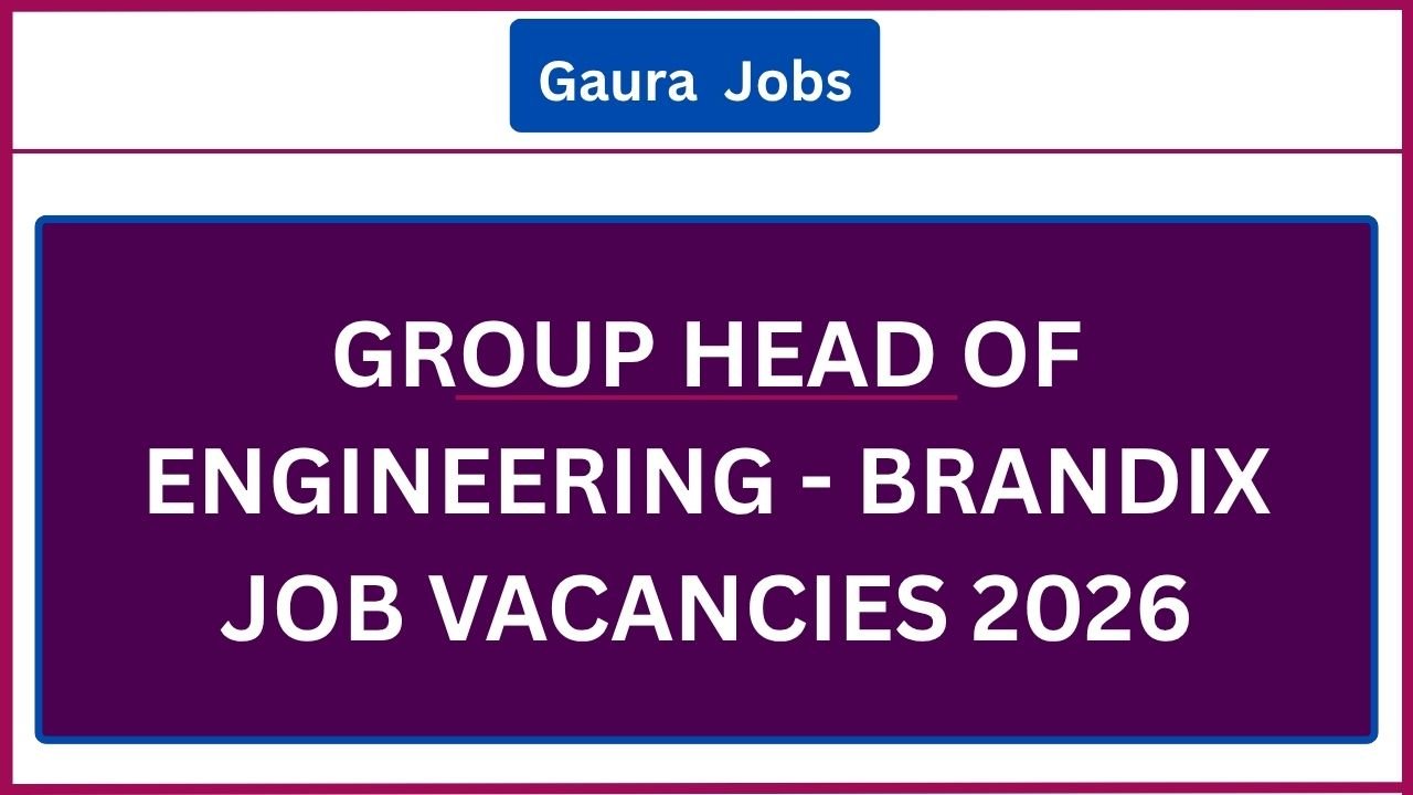 Group Head of Engineering - Brandix  Job Vacancies 2026