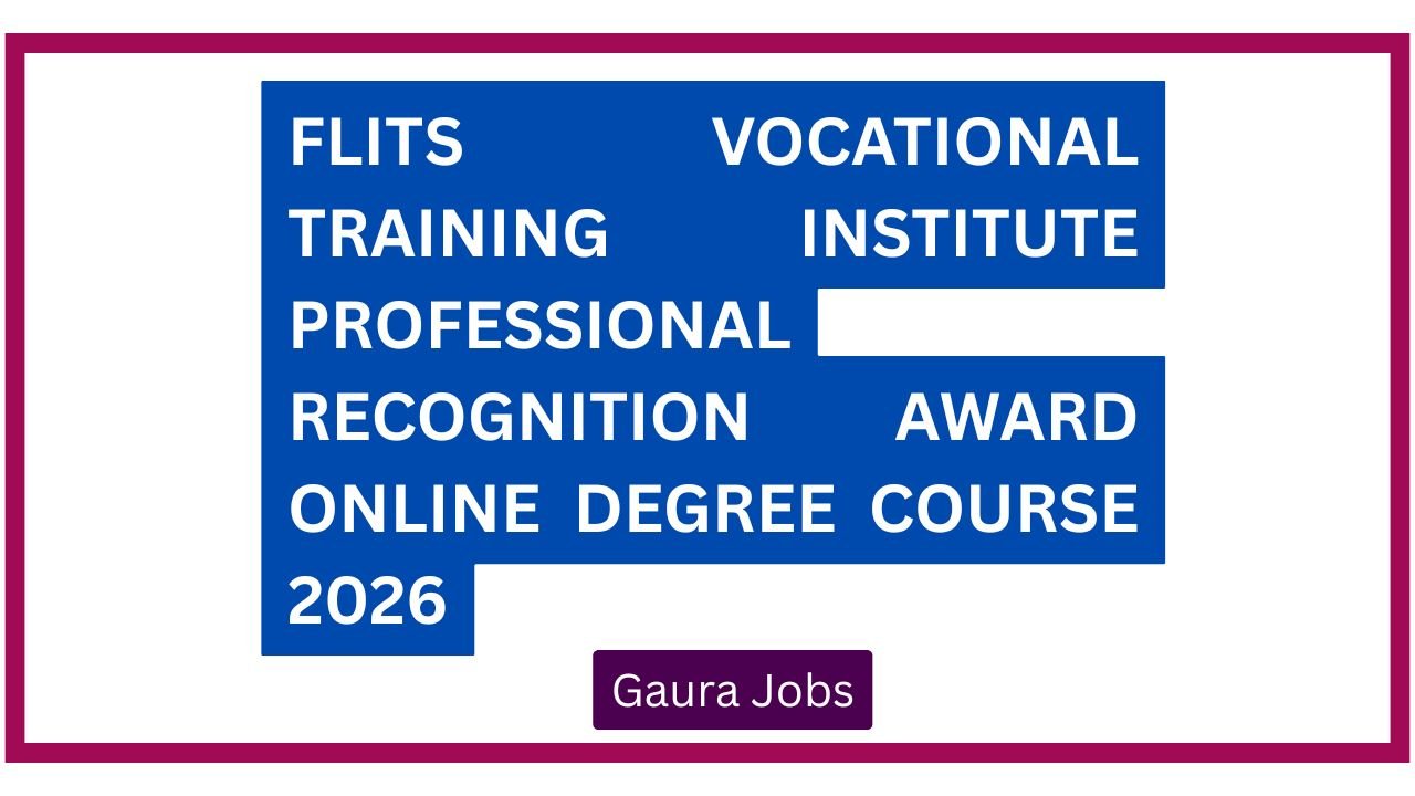 FLITS Vocational Training Institute professional Recognition Award Online Degree Course 2026