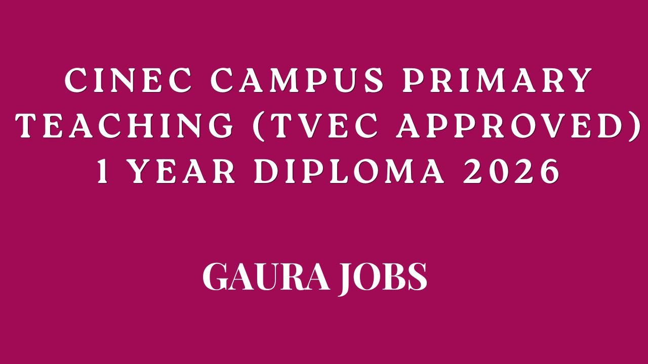 CINEC Campus Primary Teaching (TVEC APPROVED) 1 year Diploma 2026