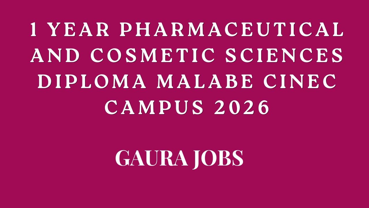 1 year Pharmaceutical and Cosmetic Sciences Diploma Malabe CINEC Campus 2026